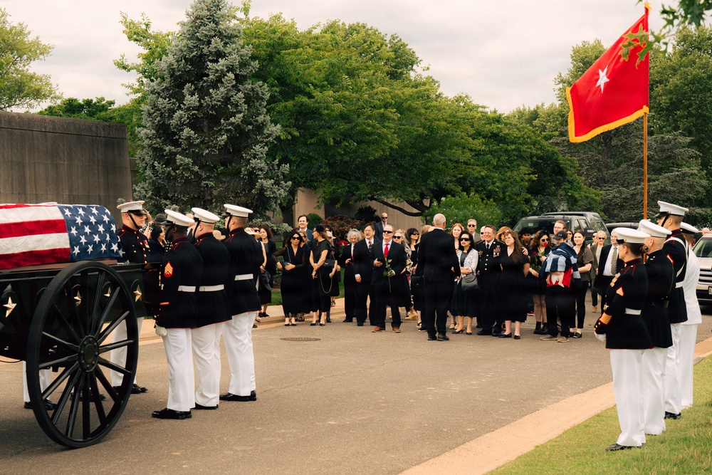 Funeral of Brig. Gen. Hagen at Arlington National Cemetery