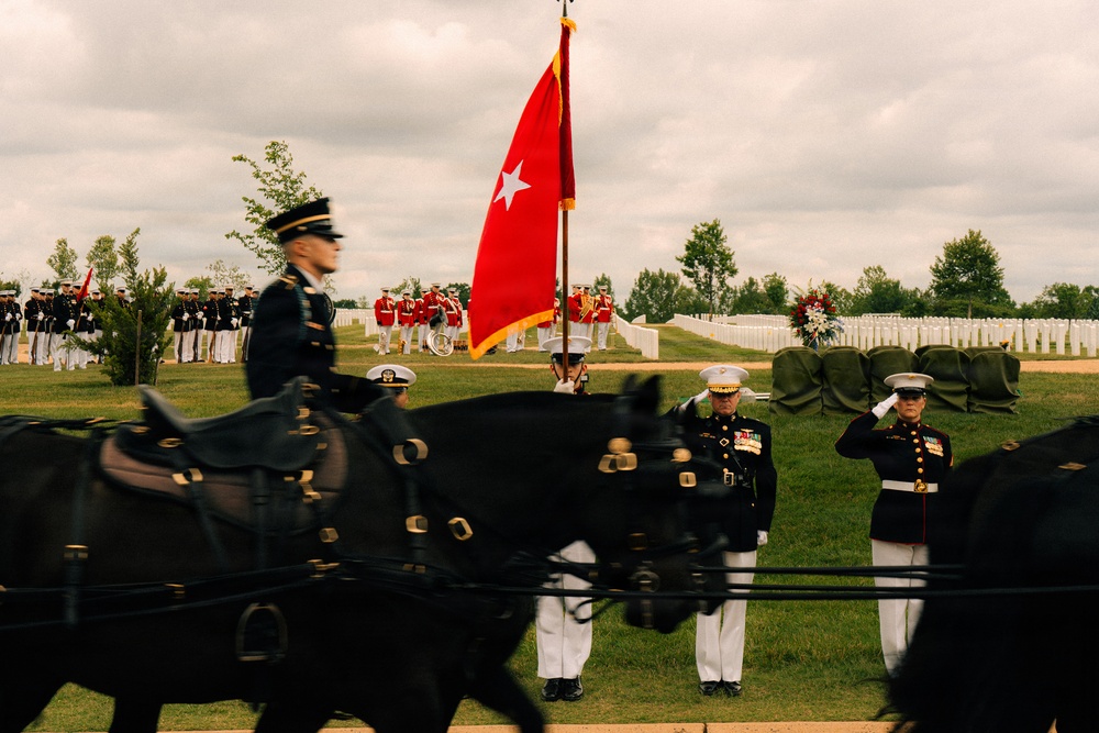 Funeral of Brig. Gen. Hagen at Arlington National Cemetery