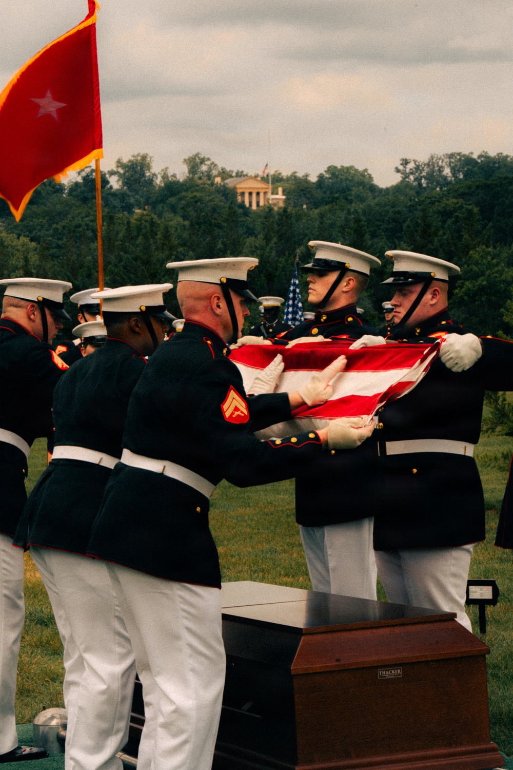 Funeral of Brig. Gen. Hagen at Arlington National Cemetery