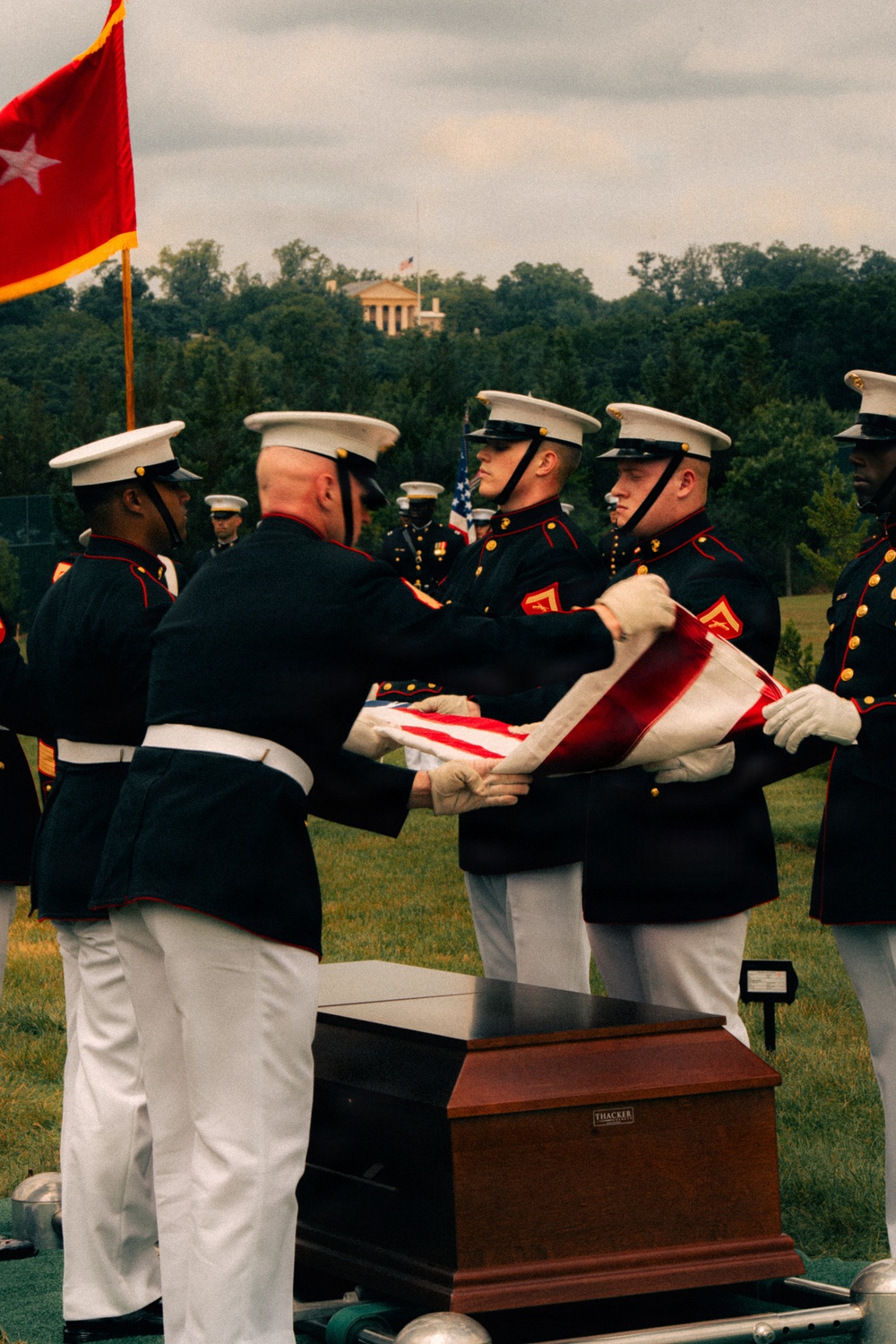 Funeral of Brig. Gen. Hagen at Arlington National Cemetery