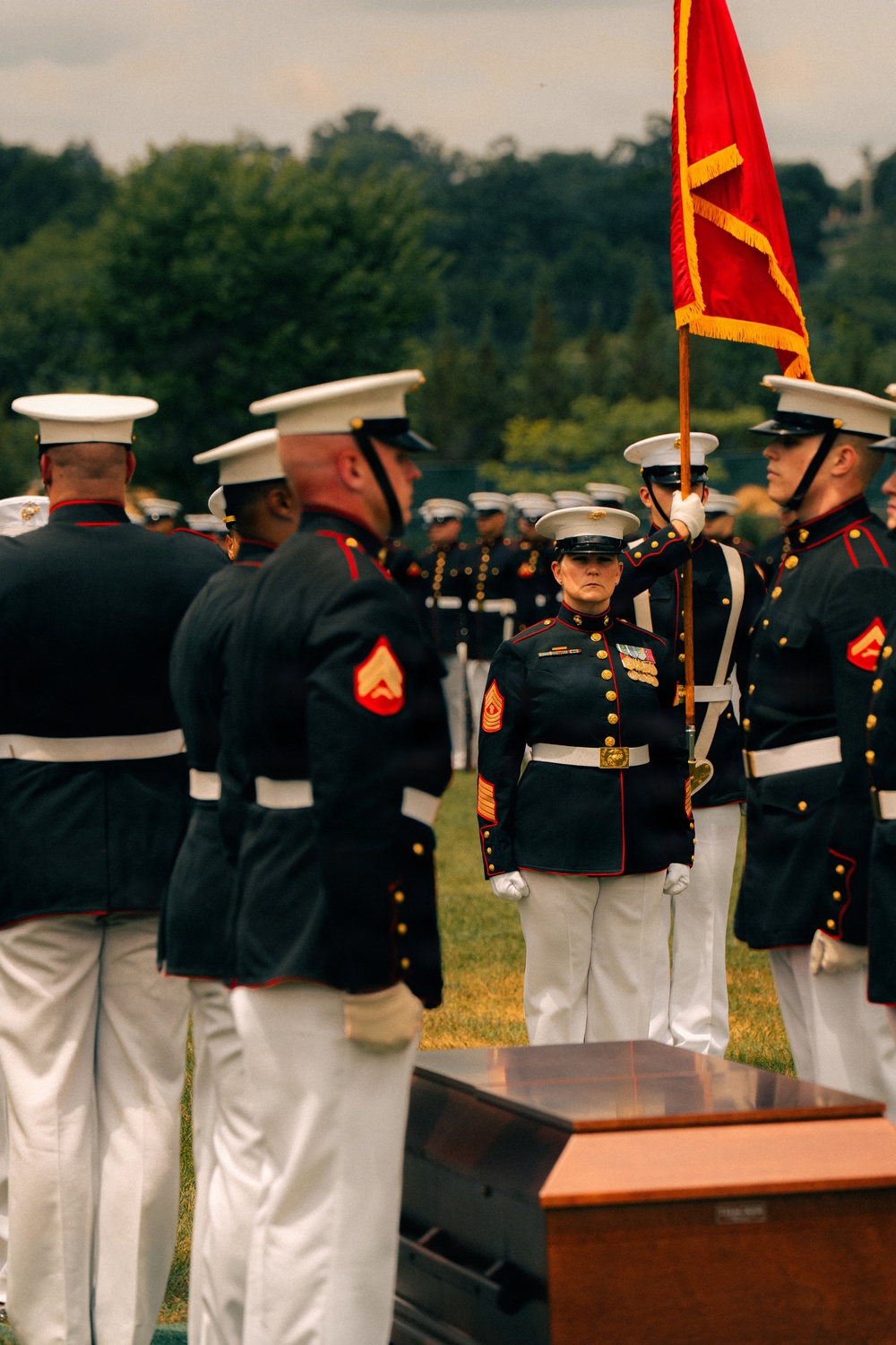 Funeral of Brig. Gen. Hagen at Arlington National Cemetery