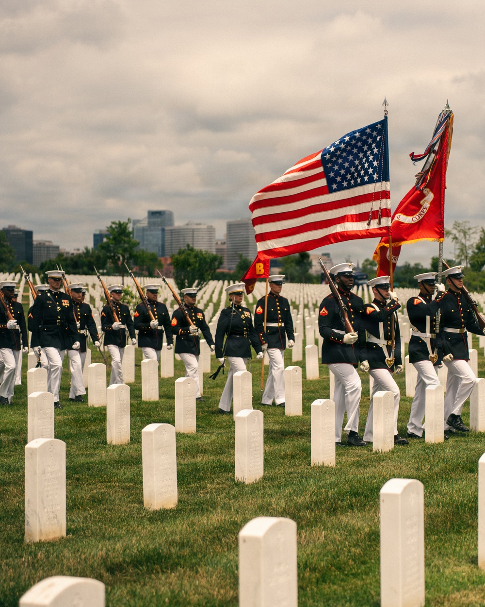 Funeral of Brig. Gen. Hagen at Arlington National Cemetery