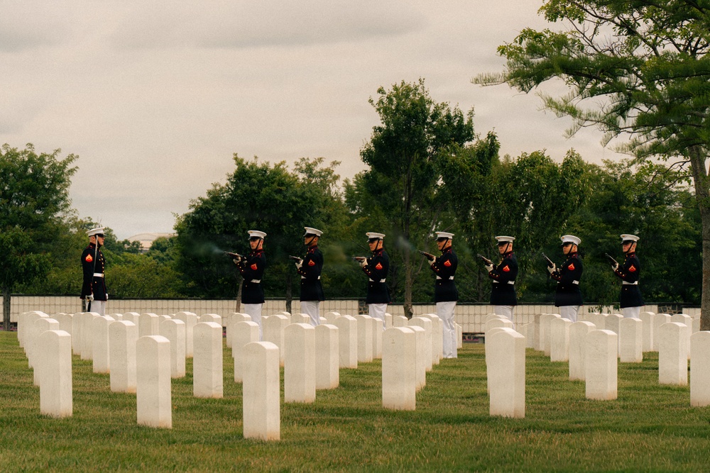Funeral of Brig. Gen. Hagen at Arlington National Cemetery