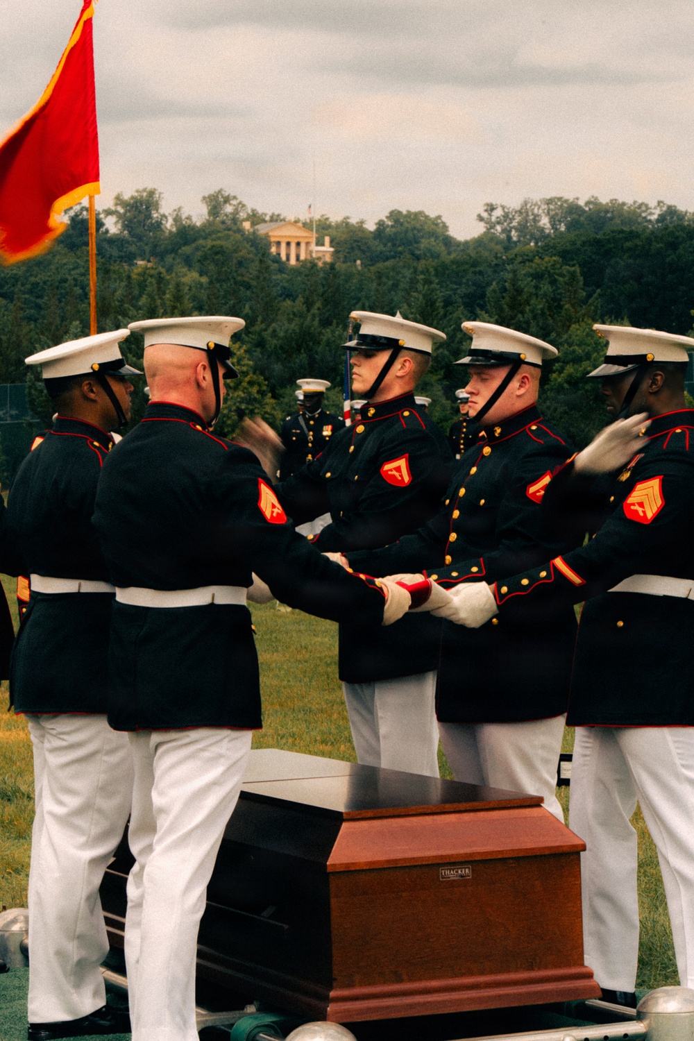 Funeral of Brig. Gen. Hagen at Arlington National Cemetery