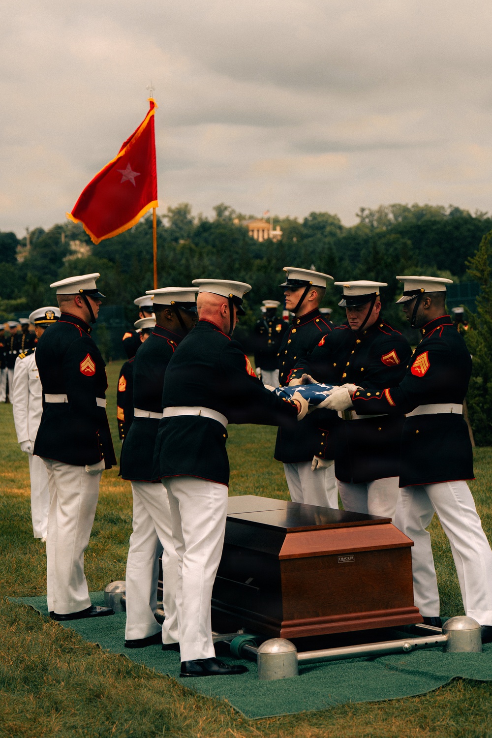 Funeral of Brig. Gen. Hagen at Arlington National Cemetery
