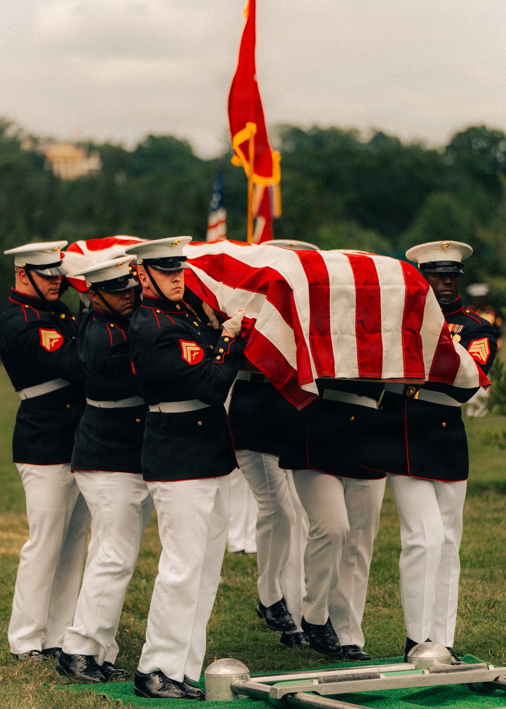 Funeral of Brig. Gen. Hagen at Arlington National Cemetery