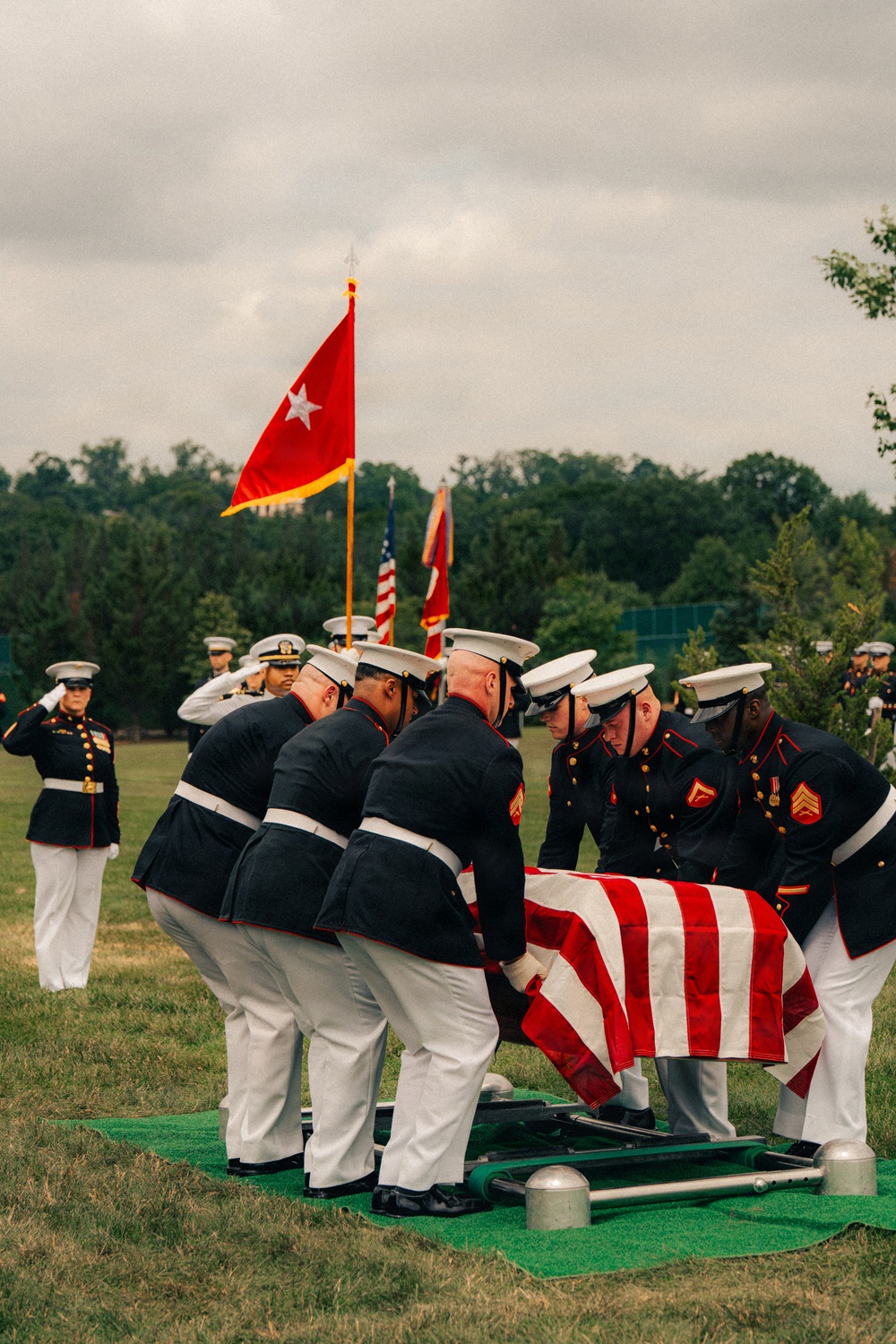 Funeral of Brig. Gen. Hagen at Arlington National Cemetery