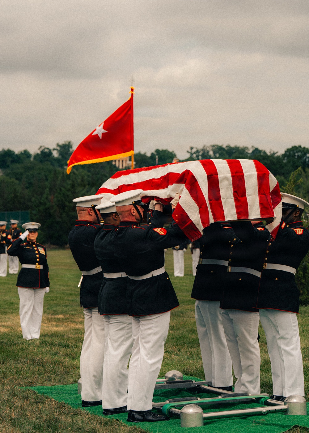 Funeral of Brig. Gen. Hagen at Arlington National Cemetery