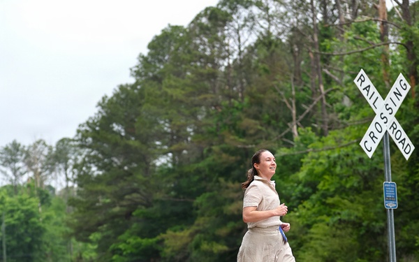 Sharing Army history, one stitch and stride at a time