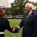 Marine Barracks Washington Hosts Michigan Representative at a Sunset Parade