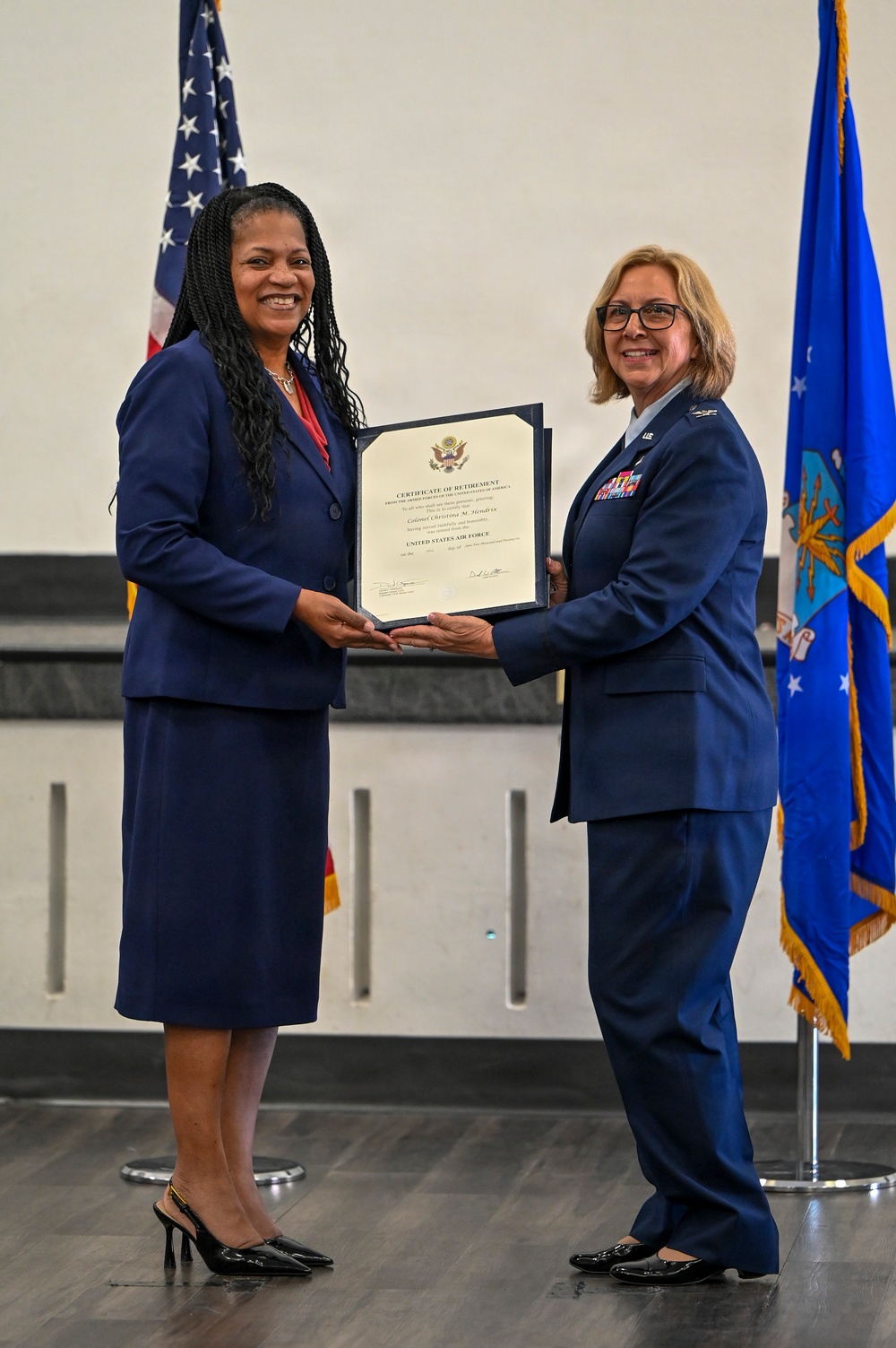 Col. Christina Hendrix Retirement Ceremony