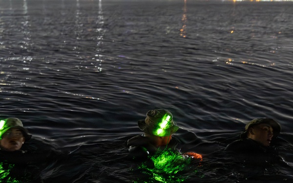 2nd Bn., 5th Marines rehearse open ocean transit, night clandestine landing
