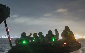 2nd Bn., 5th Marines practice loading, unloading in LCU