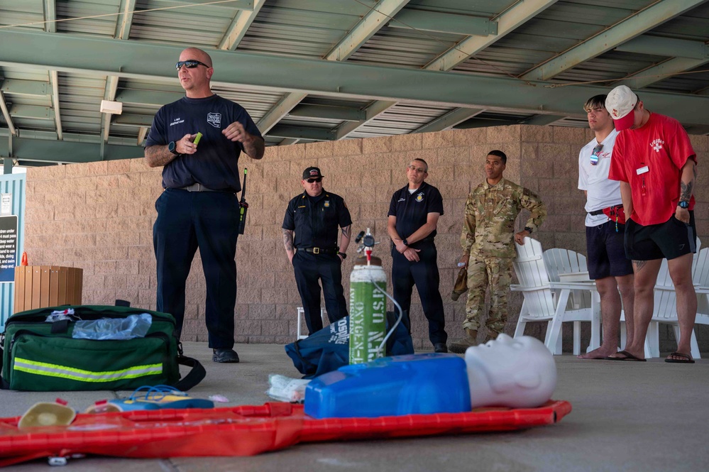 Davis-Monthan fire personnel and lifeguards train for water emergencies
