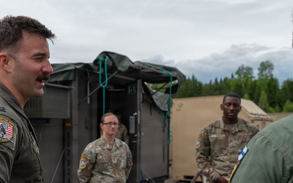 Finnish Leadership visits 48 FW participant for RAFL 26
