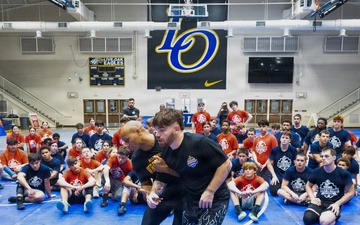 Marine Corps Sports Leadership Academy wrestling clinic