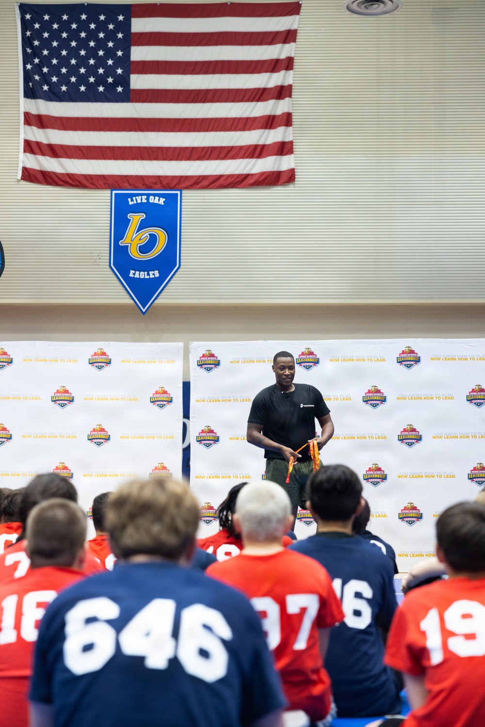 Marine Corps Sports Leadership Academy wrestling clinic