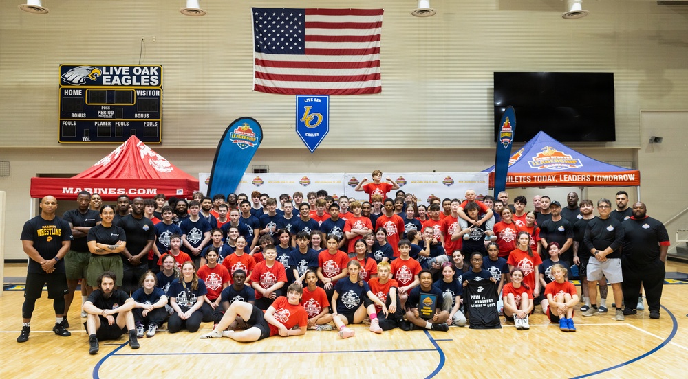 Marine Corps Sports Leadership Academy wrestling clinic
