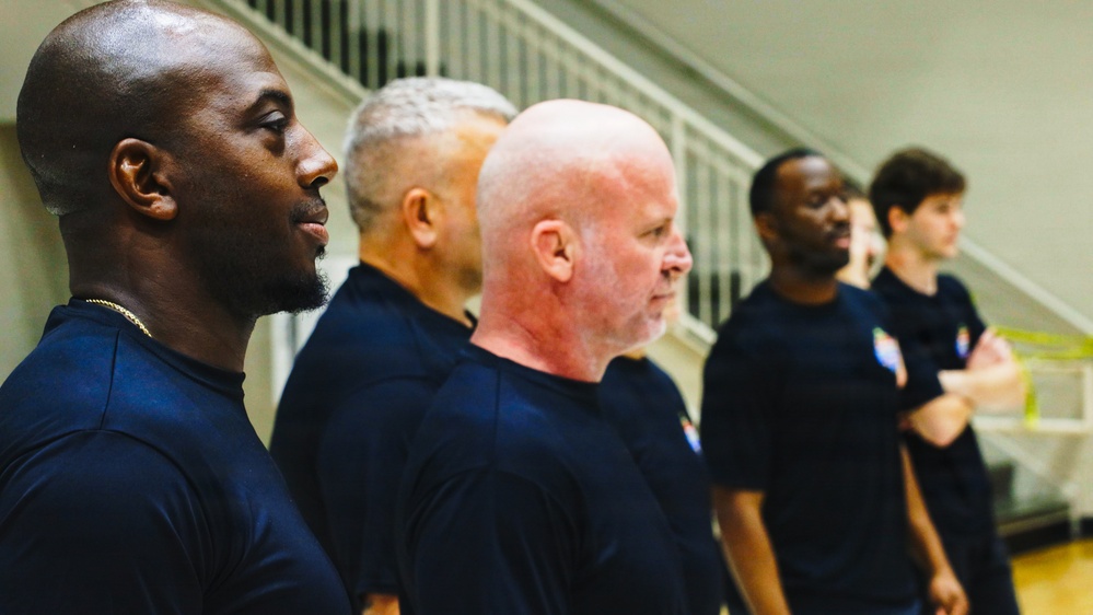 Marine Corps Sports Leadership Academy wrestling clinic