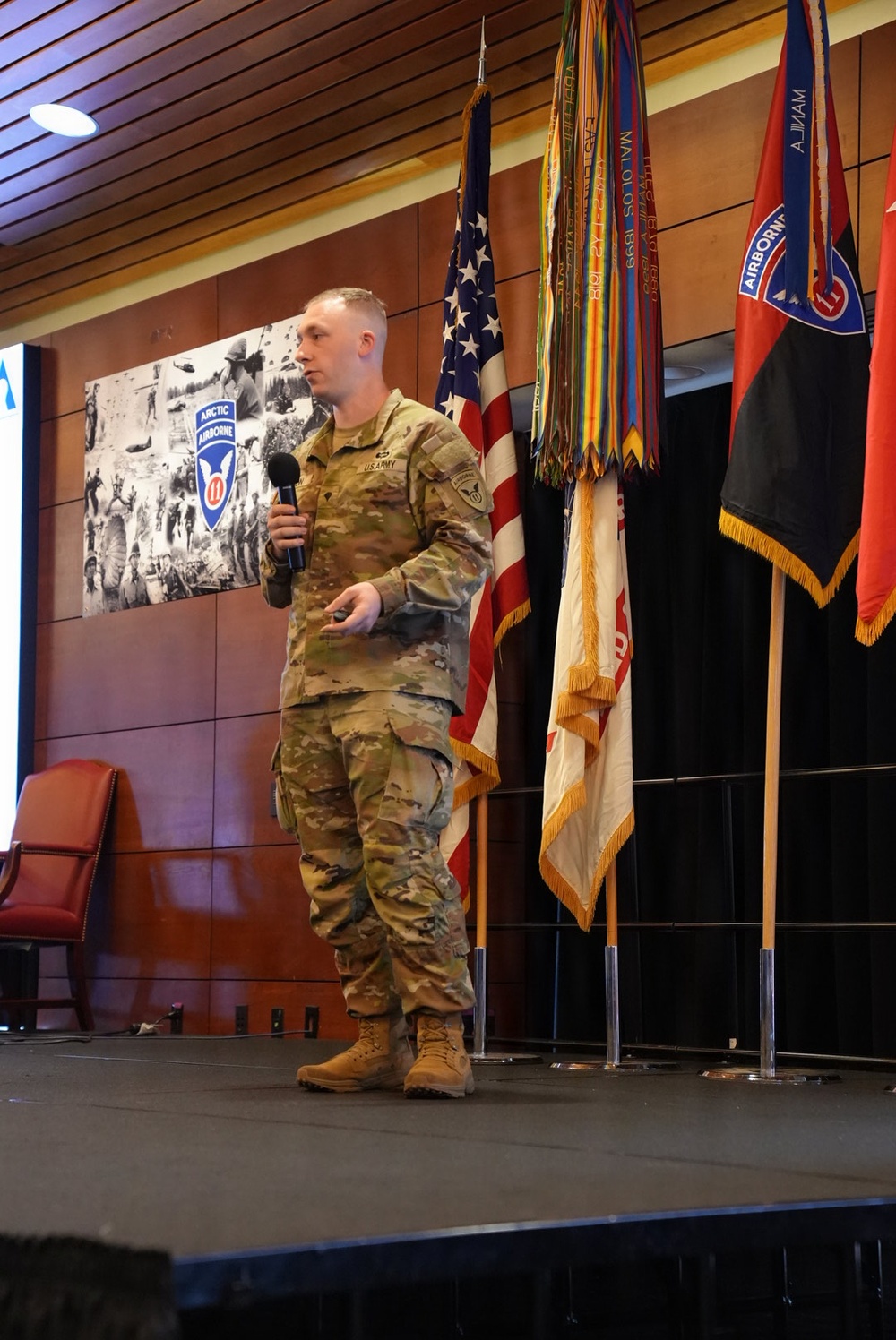 11th Airborne Division Troops Present Ideas at Bi-Annual Angel Ascent