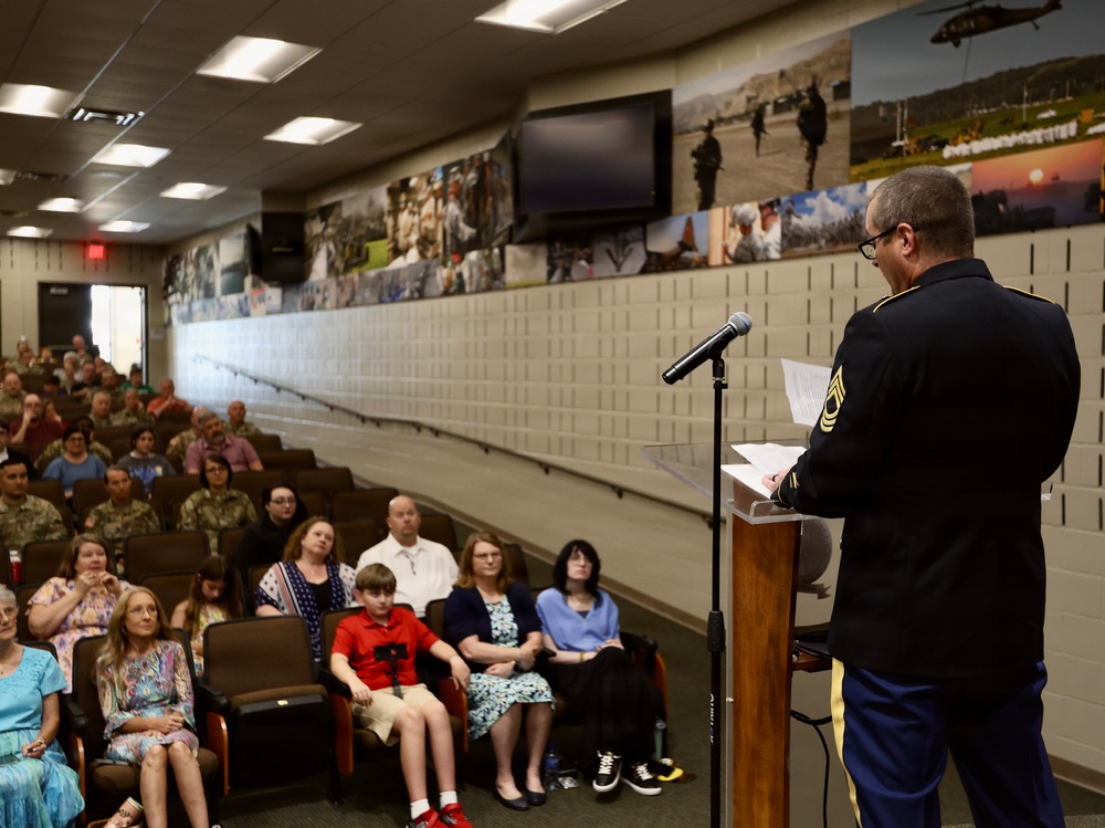 First Sergeant With ‘Toughness of Infantry and Compassion of Chaplain’ Retires After Nearly Three Decades of Military Service