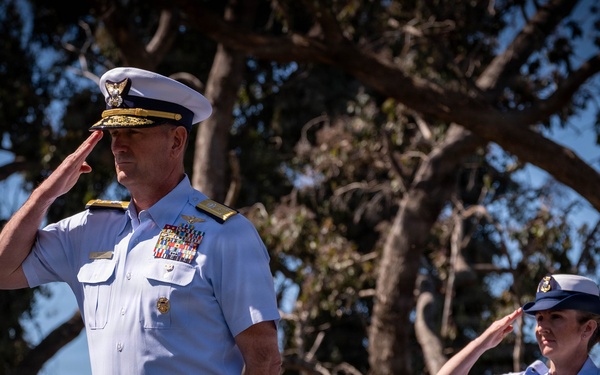 Reserve Pacific Area conducts Change of Watch ceremony at Coast Guard Island