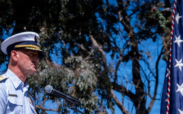 Reserve Pacific Area conducts Change of Watch ceremony at Coast Guard Island