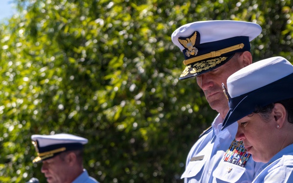 Reserve Pacific Area conducts Change of Watch ceremony at Coast Guard Island
