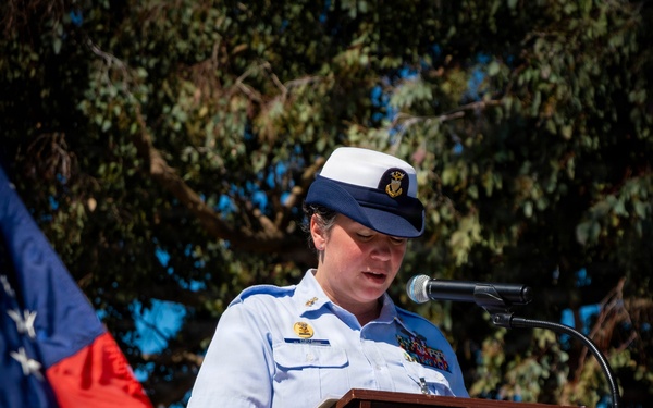Reserve Pacific Area conducts Change of Watch ceremony at Coast Guard Island