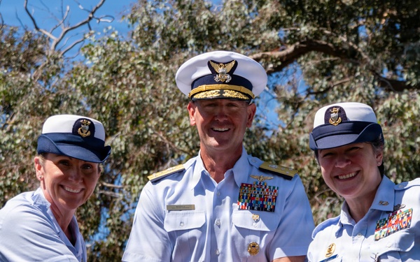 Reserve Pacific Area conducts Change of Watch ceremony at Coast Guard Island