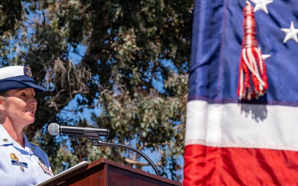 Reserve Pacific Area conducts Change of Watch ceremony at Coast Guard Island