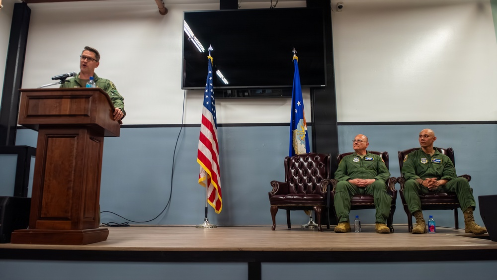 60th AES change of command ceremony