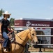 Marine Corps Mounted Color Guard participates in Elizabeth Stampede 2026