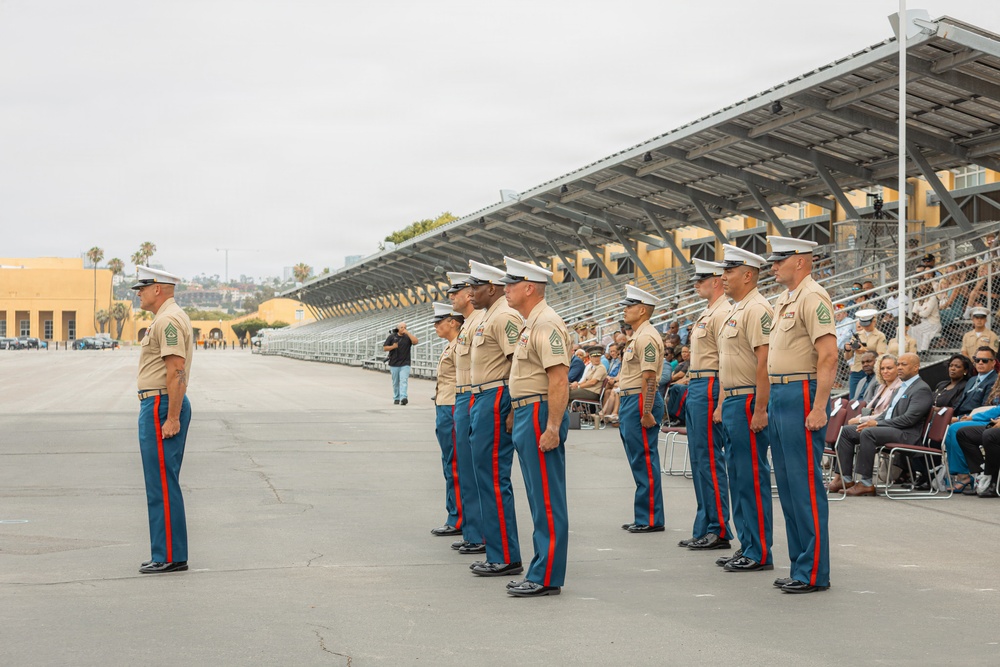 MCRDSD, WRR SgtMaj Relief and Appointment Ceremony