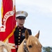Marine Corps Mounted Color Guard participates in Elizabeth Stampede 2026