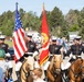 Marine Corps Mounted Color Guard participates in Elizabeth Stampede 2026