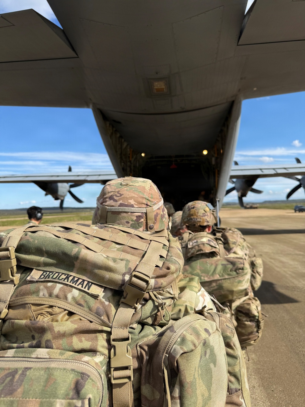 11th Airborne Division Paratroopers Board C-130s Following Red Flag 26-2 Operations
