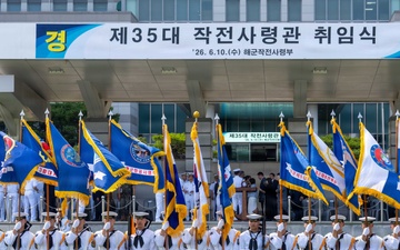 The Republic of Korea Fleet Celebrates the Inauguration of Vice Admiral Kwak, Kwang-Seop as the Commander of the Republic of Korea Fleet on Busan Naval Base, South Korea