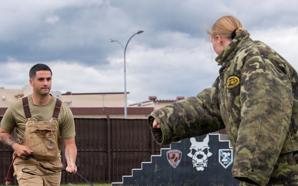 USAFA cadets attend K-9 and SIM rounds demonstration