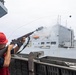 USS Mustin conducts a replenishment-at-sea with USNS Wally Schirra