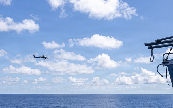 USS Mustin conducts an intergrated training team drill
