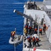 USS Mustin conducts an integrated training team drill