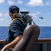 USS Mustin conducts an integrated training team drill