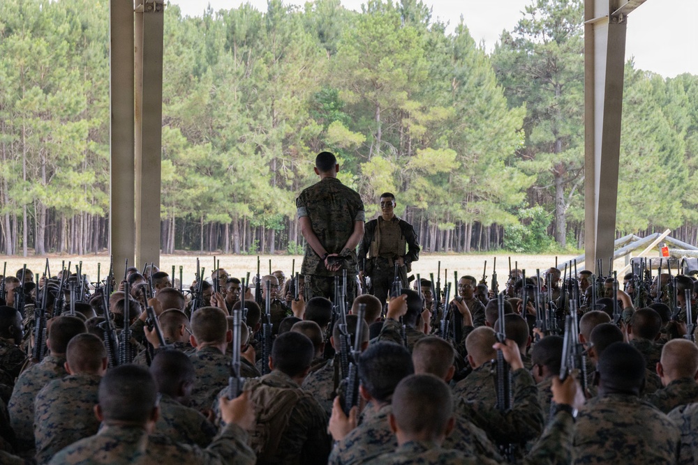 SMMC Ruiz visits Camp Devil Dog