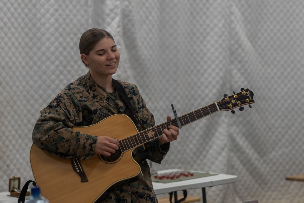 U.S. Marines and Sailors host religious service in the Baltic Region 