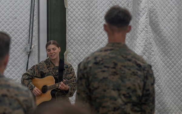 U.S. Marines and Sailors host religious service in the Baltic Region 