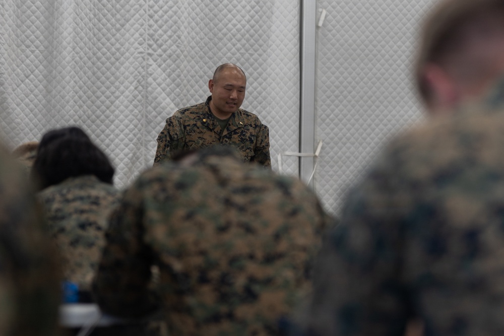 U.S. Marines and Sailors host religious service in the Baltic Region 