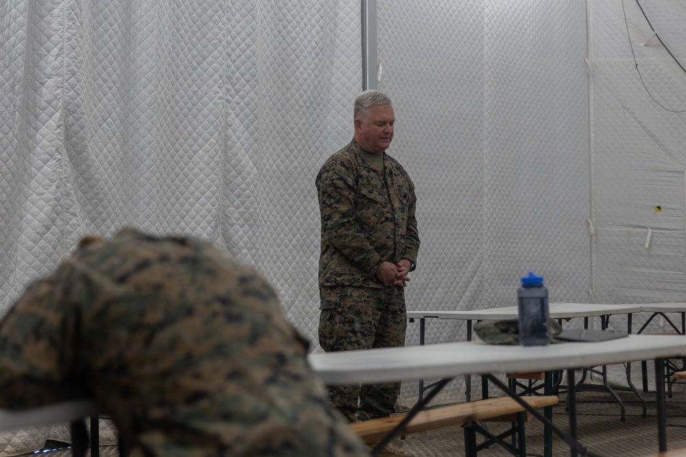 U.S. Marines and Sailors host religious service in the Baltic Region 
