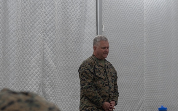 U.S. Marines and Sailors host religious service in the Baltic Region 