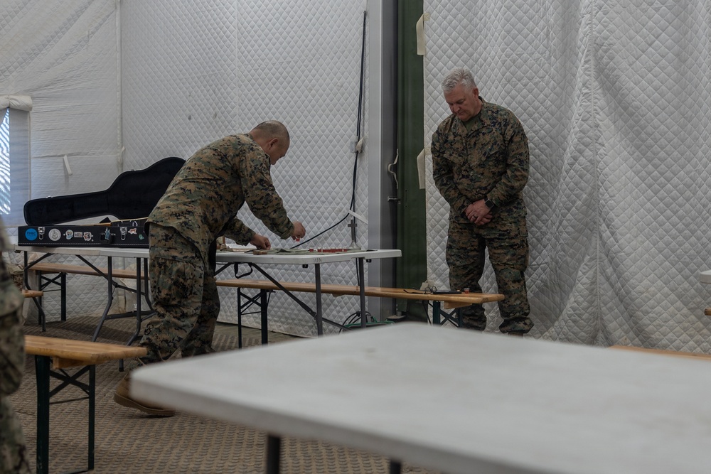 U.S. Marines and Sailors host religious service in the Baltic Region 
